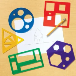 Geometriske Former - Skabeloner, 5 Stk.