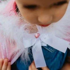 Glitterkappe Med Pelskant, Str. 4-7 Ar