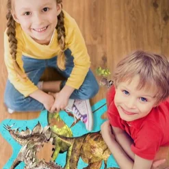 Gulvpuslespil M. 120 Brikker - Dinosaurer