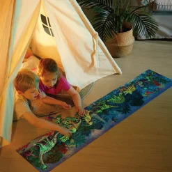 Gulvpuslespil M. 200 Brikker - Dinosaurer