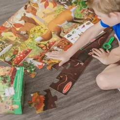 Gulvpuslespil, Tosidet M. 48 Brikker - Natur