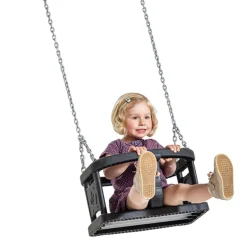 Gynge - Baby M. Gummisaede - Sort