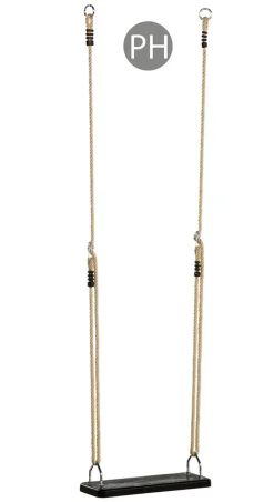 Gynge - Med Gummisaede + Reb