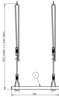 Gynge - Trapez I Trae
