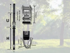 Gyngeophaeng Til Trae - Med Las 300 Cm
