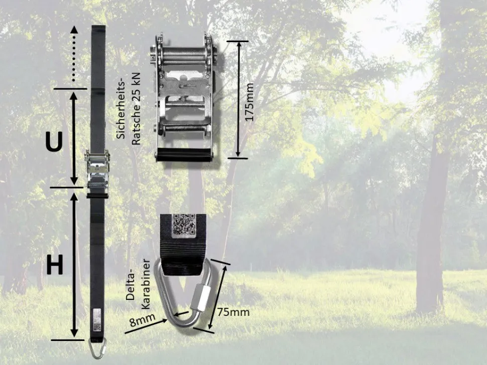 Gyngeophaeng Til Trae - Med Las 500 Cm