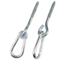 GyngeTilbehør - Krog Med Karabin, 2 Stk