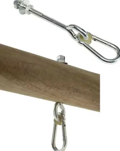 GyngeTilbehør - Krog Med Karabin, 140 Mm