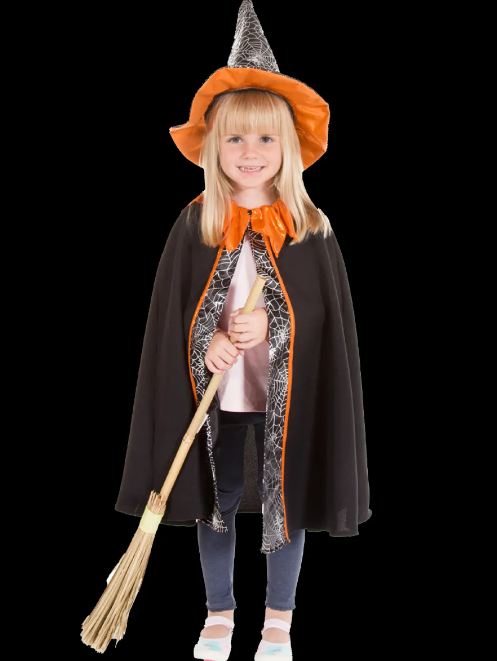 Heksekappe- Og Hat, Str. 3-7 Ar