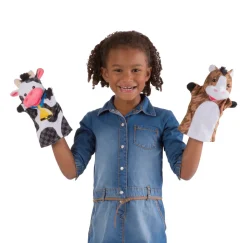 Hånddukker - Bondegardsdyr, 4 Stk.