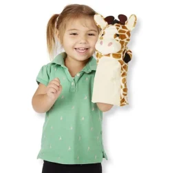 Hånddukker - Safaridyr, 4 Stk.