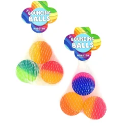 Hoppebolde O4,5 Cm - Neon, 3 Stk