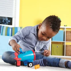 3-I-1 Byggesæt - Bil, Bad & Fly