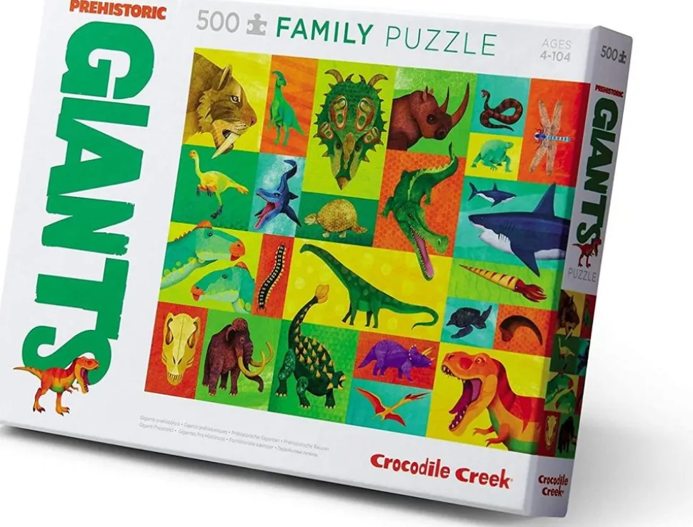 2-I-1 Puslespil M. 500 Brikker - Fortidsdyr