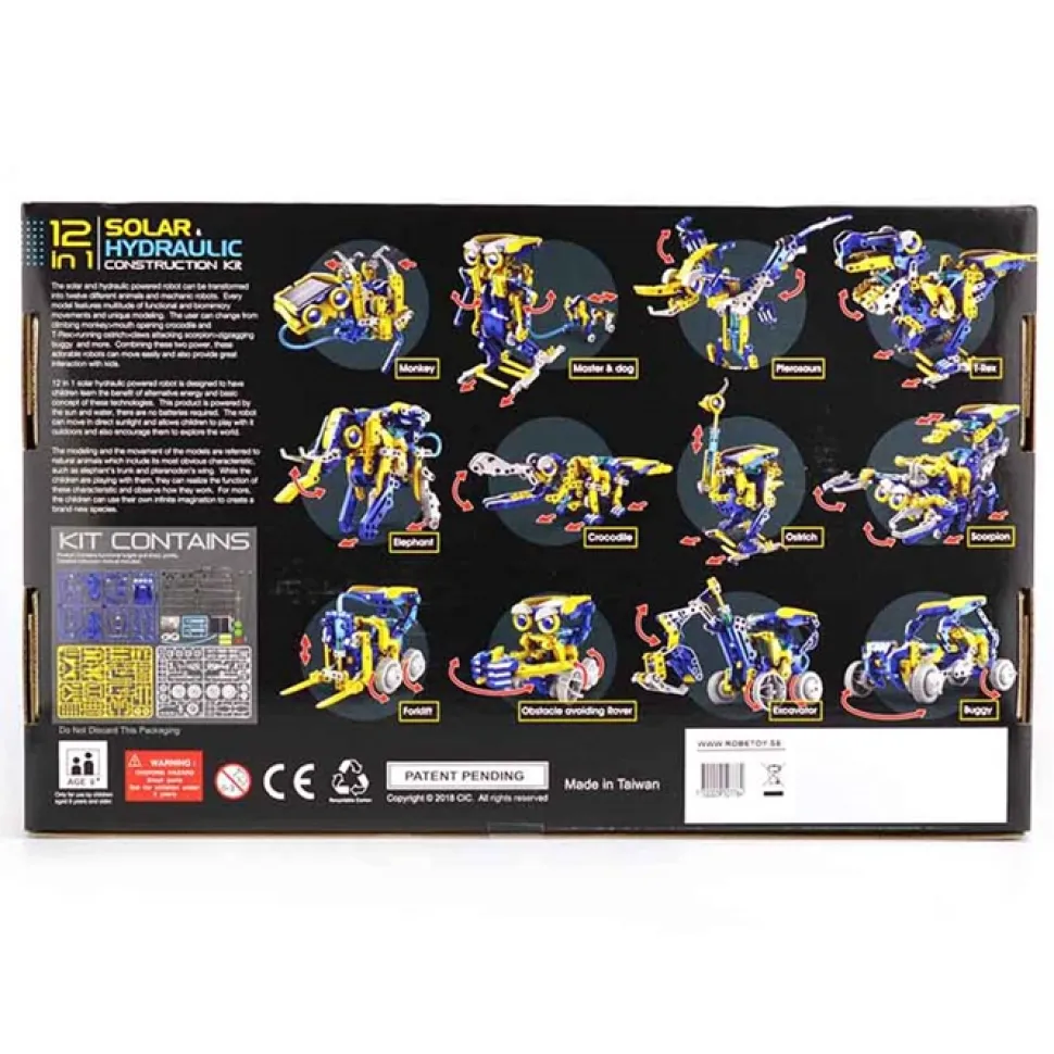 12-I-1 RobotByggesæt Til Solenergi, 230 Dele