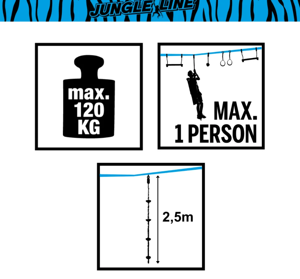 Jungle Line Tilbehør - Klatrereb
