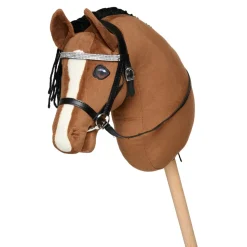 Kaephest Tilbehør - Trense, Sort M. Solv Rhinsten