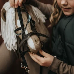 Kaephest Tilbehør - Trense, Brun M. Gronne Rhinsten
