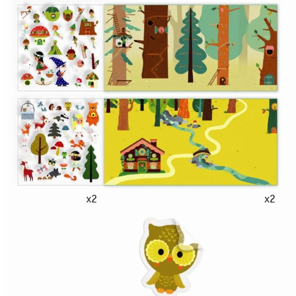 Klistermaerkebog - Den Magiske Skov