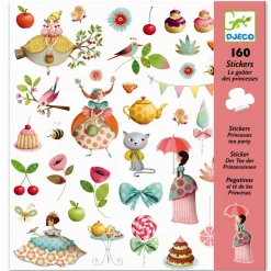 Klistermaerker - Prinsessens Te-Selskab, 160 Stk