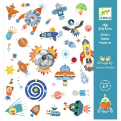 Klistermaerker - Rummet, 160 Stk