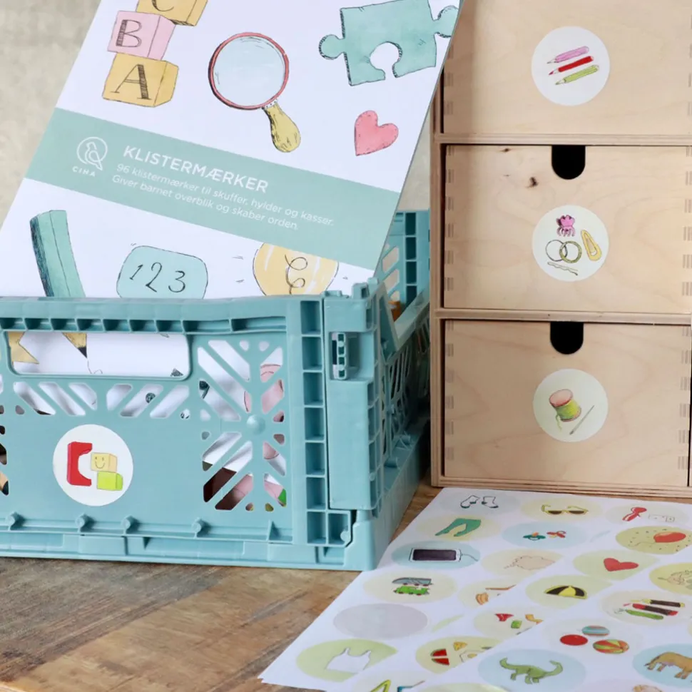 Klistermaerker Til Organisering, 96 Stk