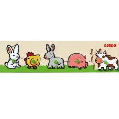 Knoppuslespil Med 5 Brikker - Bondegarden