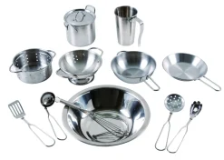 Kokkensaet Af Rustfrit Stal, 12 Dele