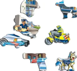 Larsen Puslespil - Politiaktion, 43 Brikker