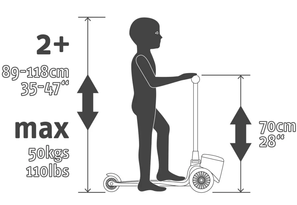 Løbehjul - Highwaykick 2 Lifestyle M. Led, Rose