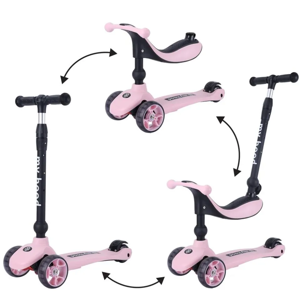 Løbehjul/Lobecykel - Kick'N'Ride, Rosa