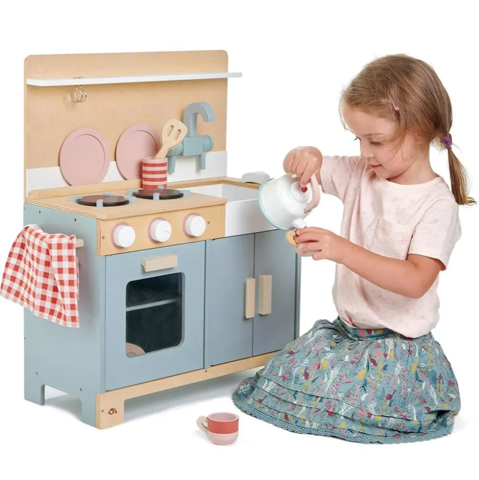 Legekøkken I Trae, 16 Dele