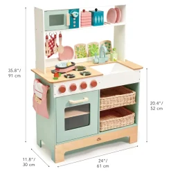Legekøkken I Trae M. Mikroovn - Inkl. Tilbehør