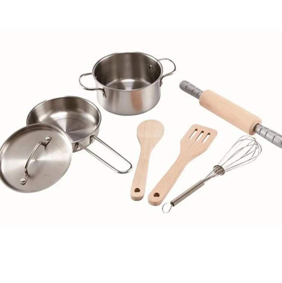 Legekøkken Tilbehør - Grydesaet M. 7 Dele