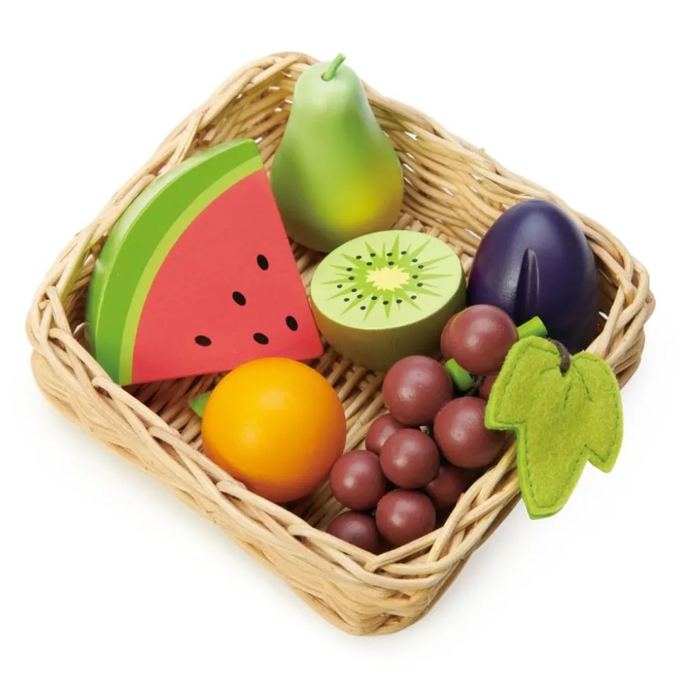 Legemad - Kurv Med Frugt, 6 Dele
