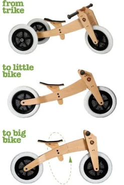 Lobecykel - Wishbone 3-I-1 Original Trae