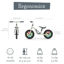 Lobecykel Charlie Glow - Beige (18 Mdr - 4 Ar)