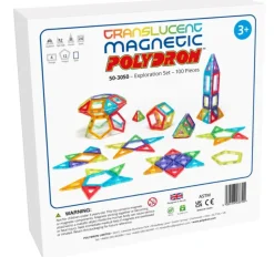 Mag Polydron | Transparent | 100 Dele