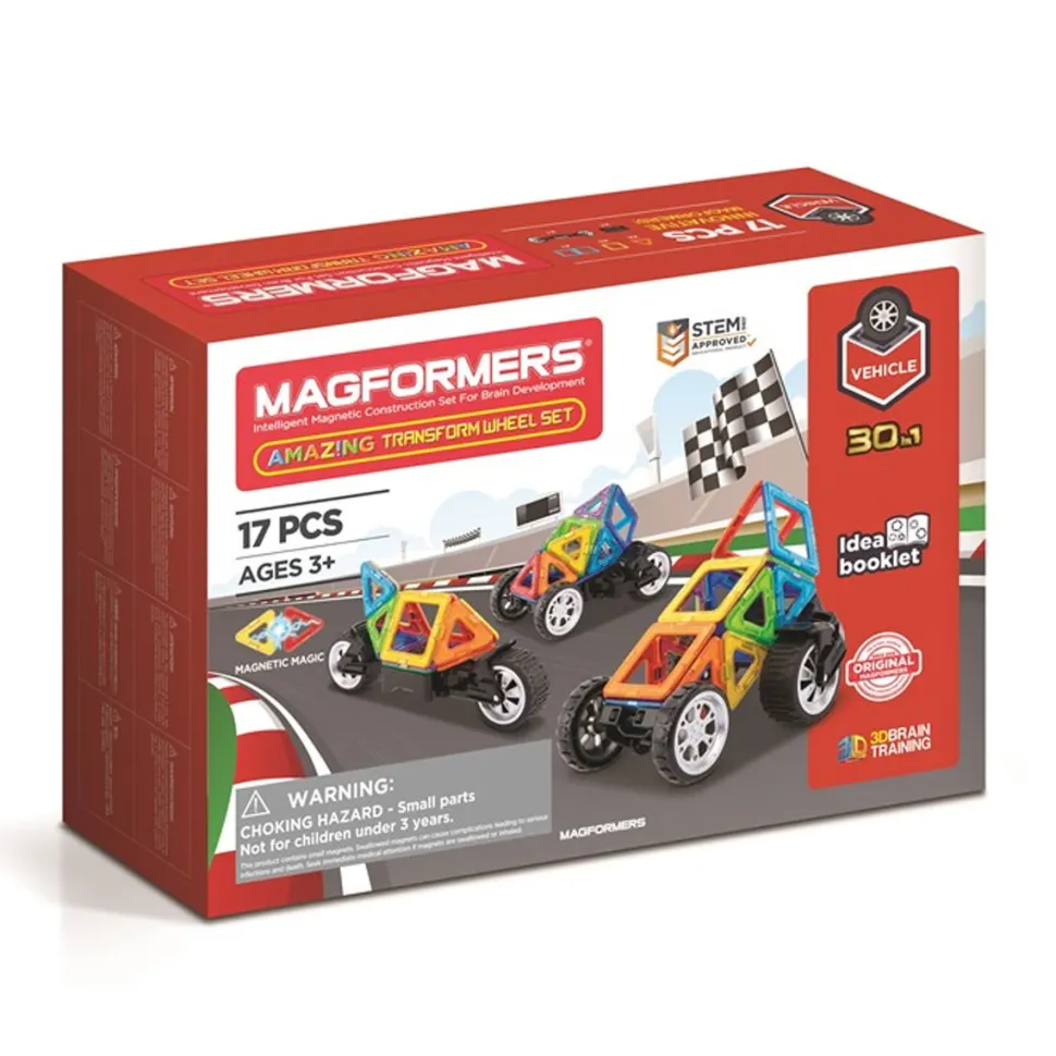 Magformers Seje Biler - 17 Dele
