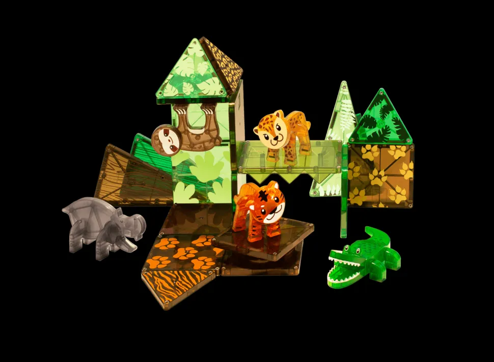 Magna-Tiles | Jungledyr, 25 Stk