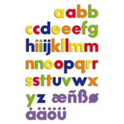 Magnetbogstaver - Sma, 48 Stk