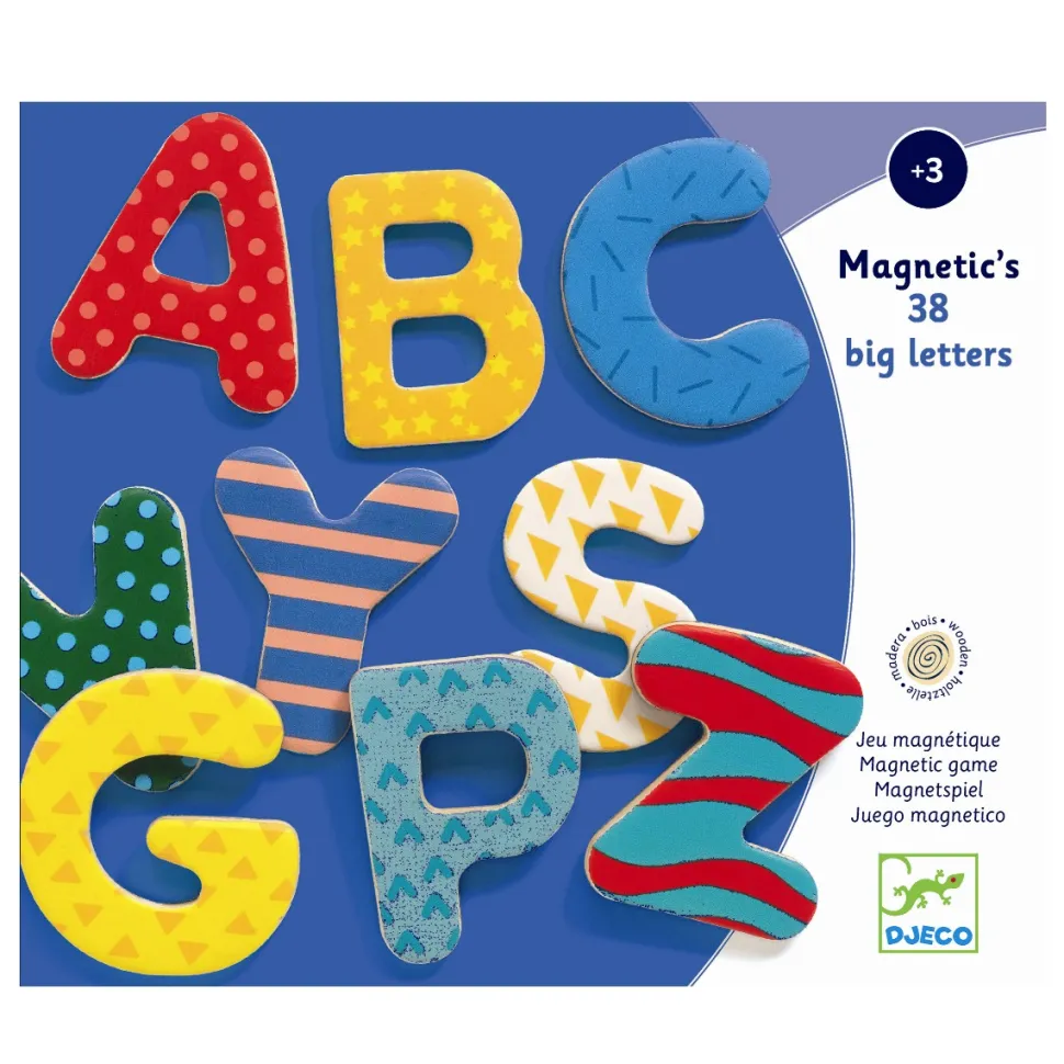 Magneter - Store, Store Bogstaver, 38 Stk