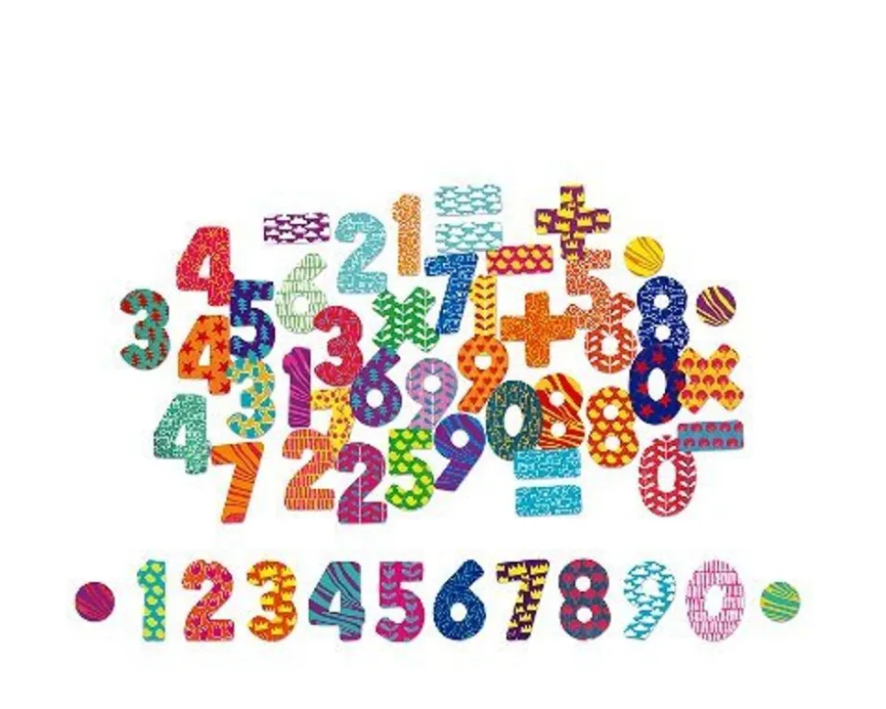 Magneter I Trae - Tal Og Matematiksymboler