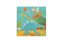 Magnetpuslespil I Bog - Dinosaur