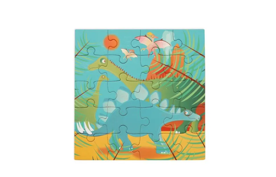 Magnetpuslespil I Bog - Dinosaur