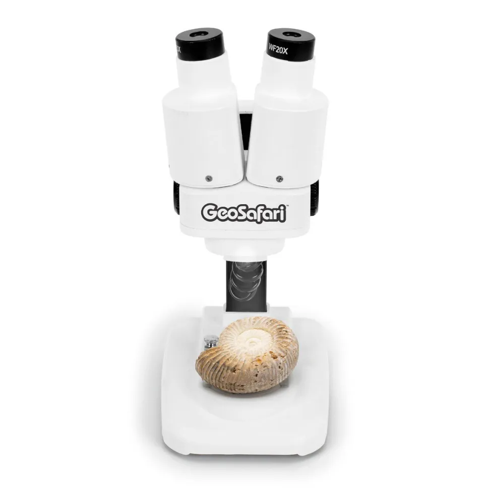 Mikroskop, Stereo 10-20X - Inkl. 12 Stenprover