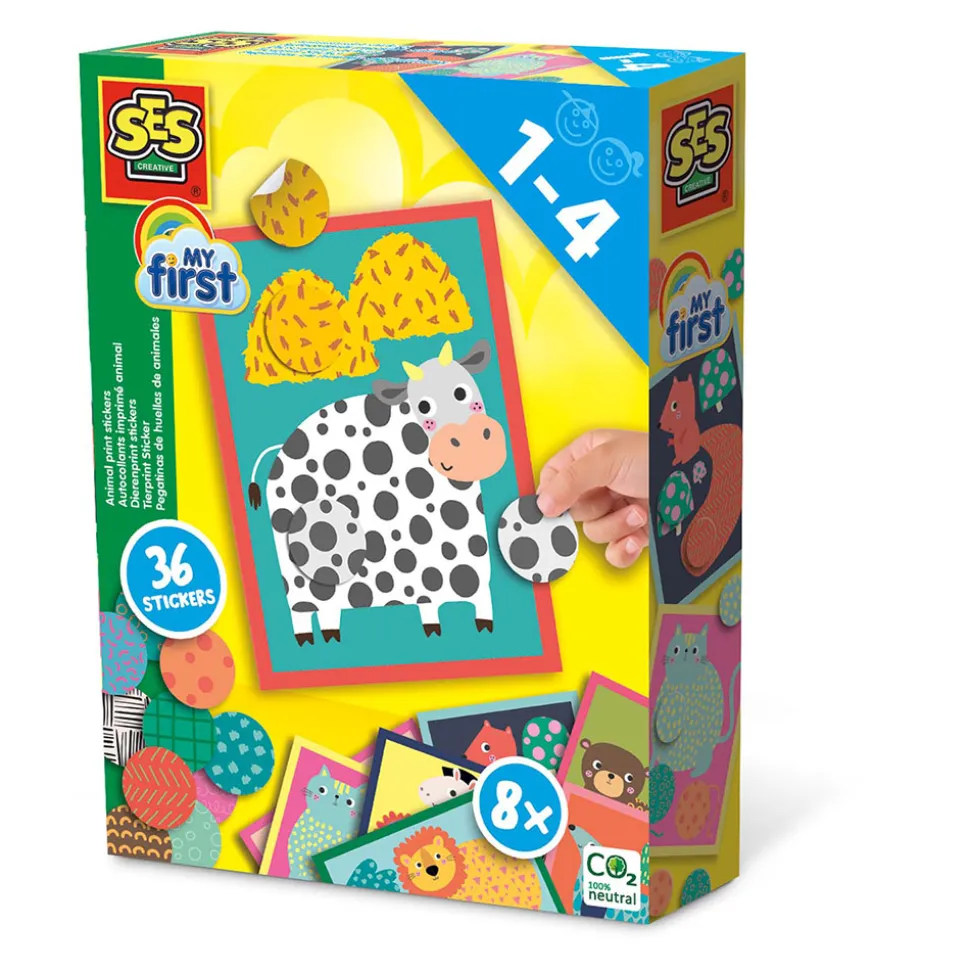 My First - Klistermaerker Med Dyreprint