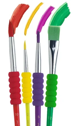 Penselsaet M. Godt Greb, 4 Stk/4 Str.