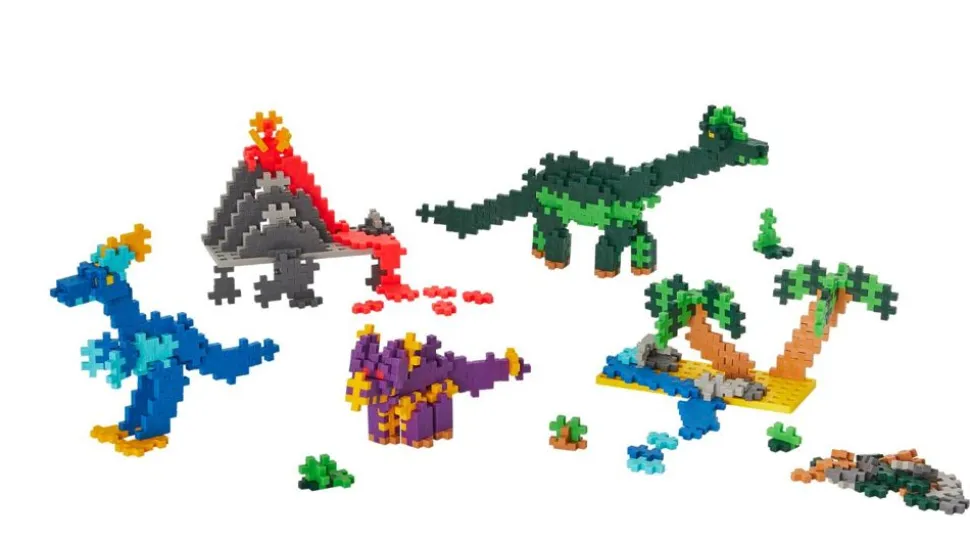 Plus-Plus - Lær At Bygge Dinosaurer, 600 Stk