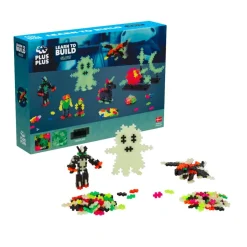 Plus-Plus - Lær At Bygge Glow In The Dark, 500 Stk